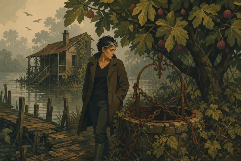 Cover illustration for The Fig Tree by the Well, B2 Spanish story