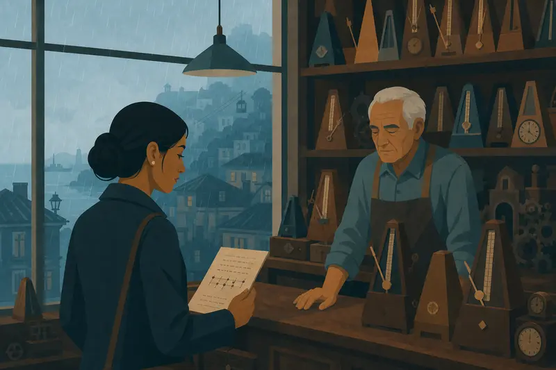 Cover illustration for The Instrument, C1 Spanish story