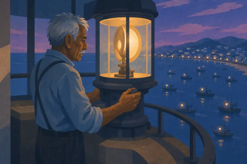 Cover illustration for The Sea Answers, B1 Spanish story