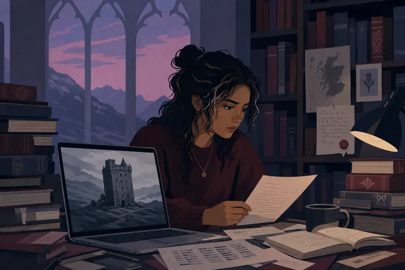 Cover illustration for The Castle That Remembers, B1 Spanish story
