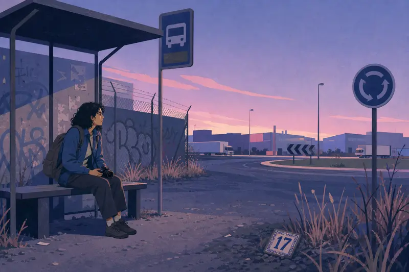 Cover illustration for Nobody Clicks on a Roundabout, B1 Spanish story
