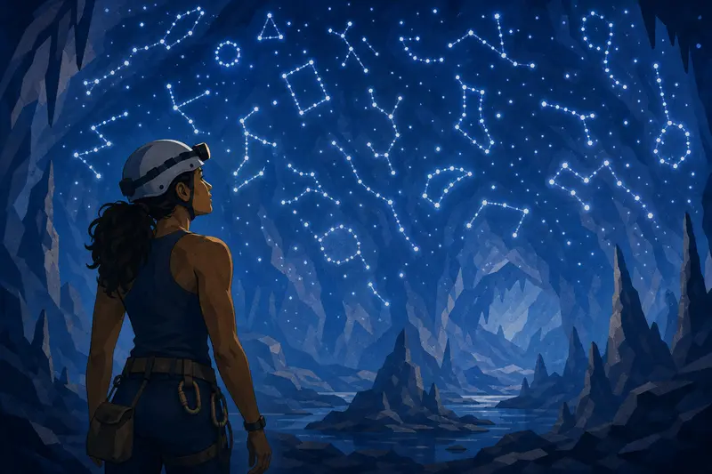 Cover illustration for The Stars Below, B1 Spanish story