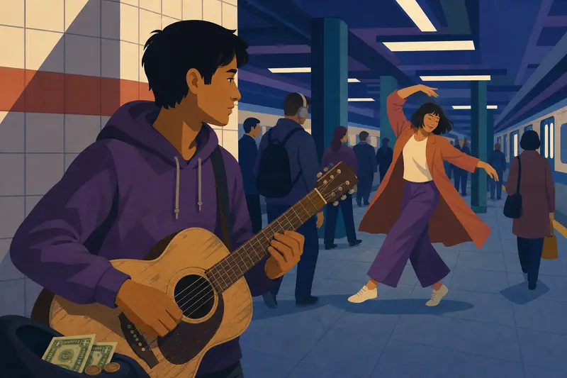 Cover illustration for Songs from Lima, A1 Spanish story