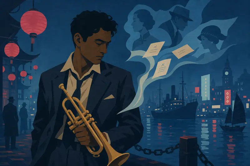 Cover illustration for The Trumpet That Speaks for the Dead, B2 Spanish story