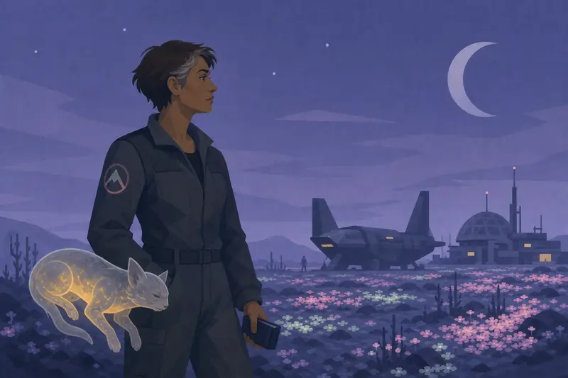 Cover illustration for All Your Borrowed Shapes, C1 Spanish story