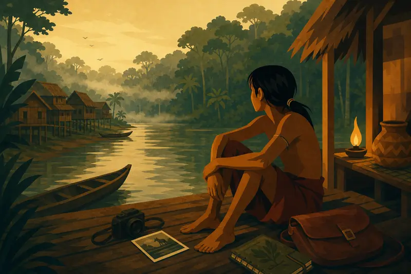 Cover illustration for Fifty Meters from the Fire, C1 Spanish story