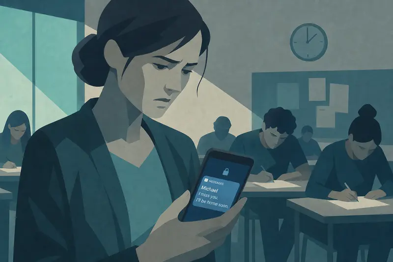 Cover illustration for The Confiscated Phone, B2 Spanish story