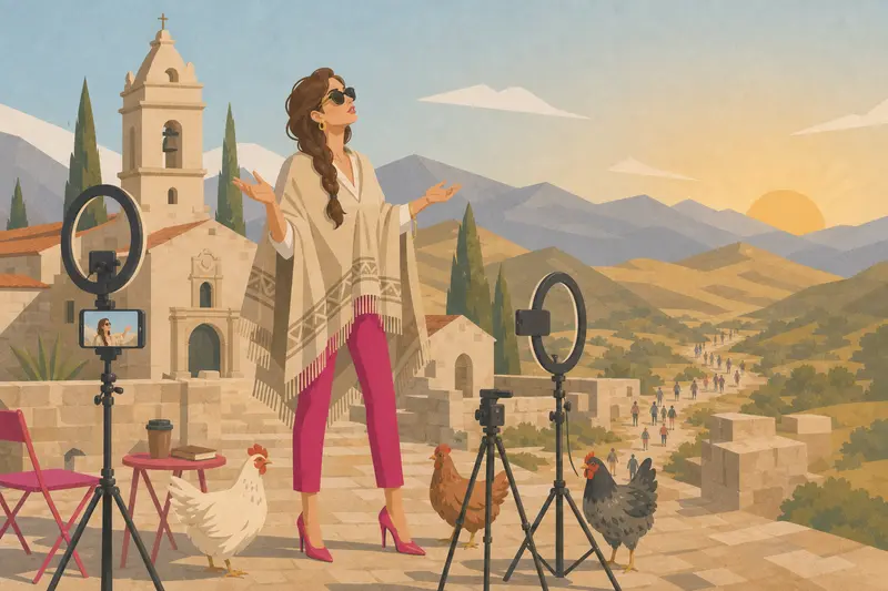 Cover illustration for Two Kisses, a Wink, Goodbye, C1 Spanish story