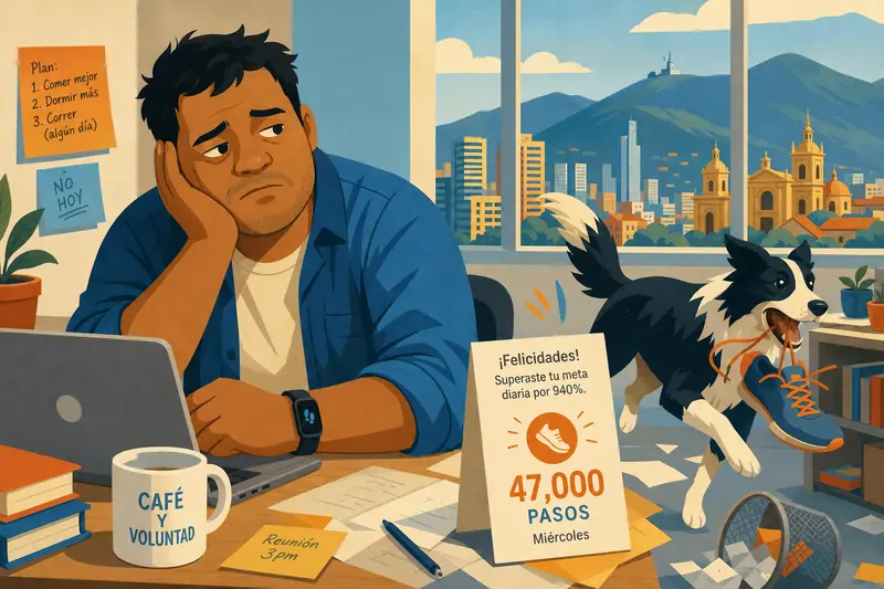 Cover illustration for The Accidental Marathoner, B2 Spanish story