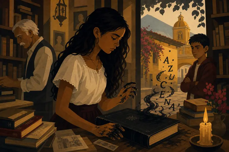 Cover illustration for What the Book Takes, A0 Spanish story