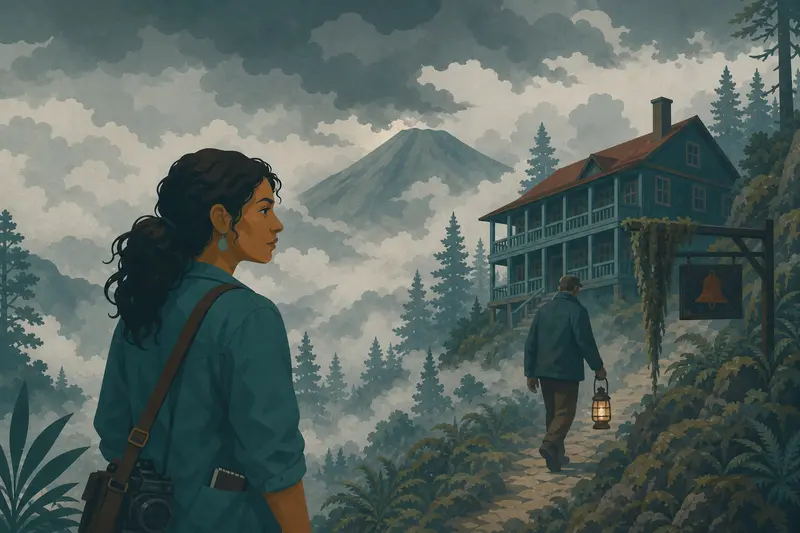 Cover illustration for The Watchman's Confession, B1 Spanish story