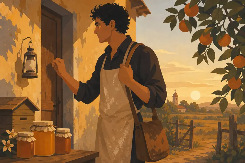 Cover illustration for Two Spoonfuls of Honey, A2 Spanish story