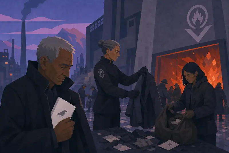 Cover illustration for Ten Birds in the Fire, A0 Spanish story