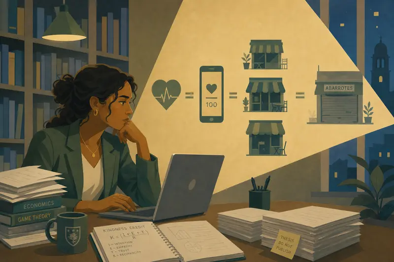 Cover illustration for The Kindness Equation, B2 Spanish story