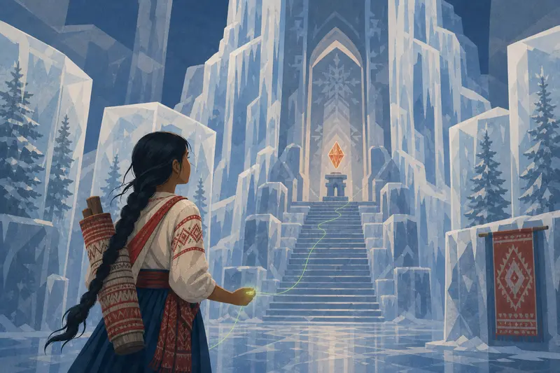 Cover illustration for The Palace of a Single Jewel, C1 Spanish story