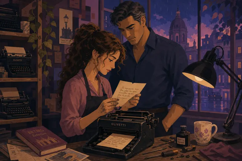 Cover illustration for Two Voices in One Machine, B2 Spanish story