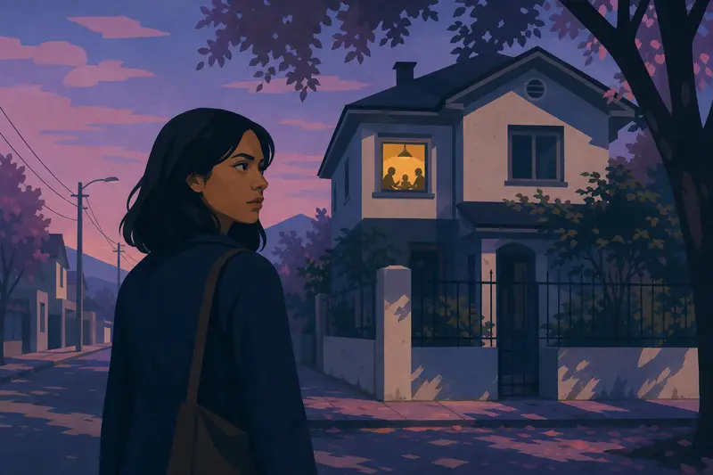 Cover illustration for The Other House on Los Carrera, B2 Spanish story