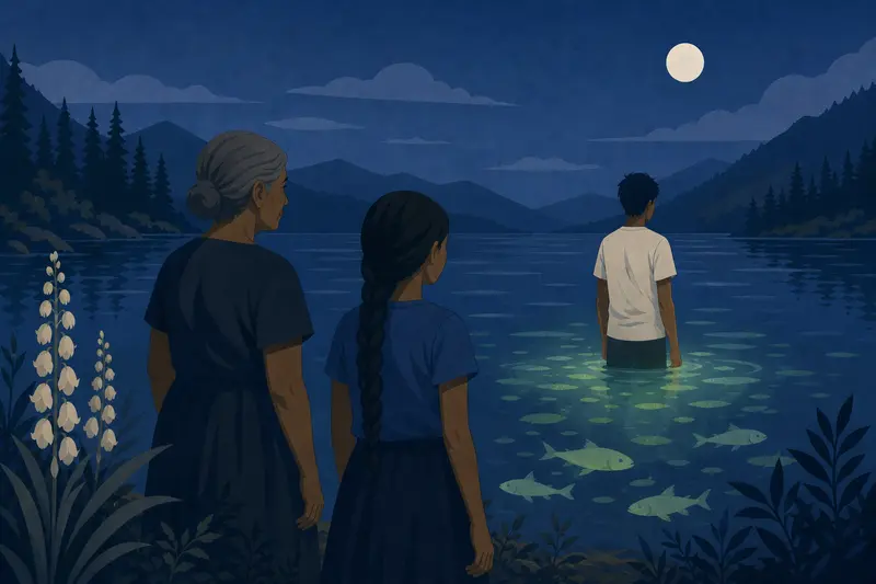 Cover illustration for Goodbye, Brother, A1 Spanish story