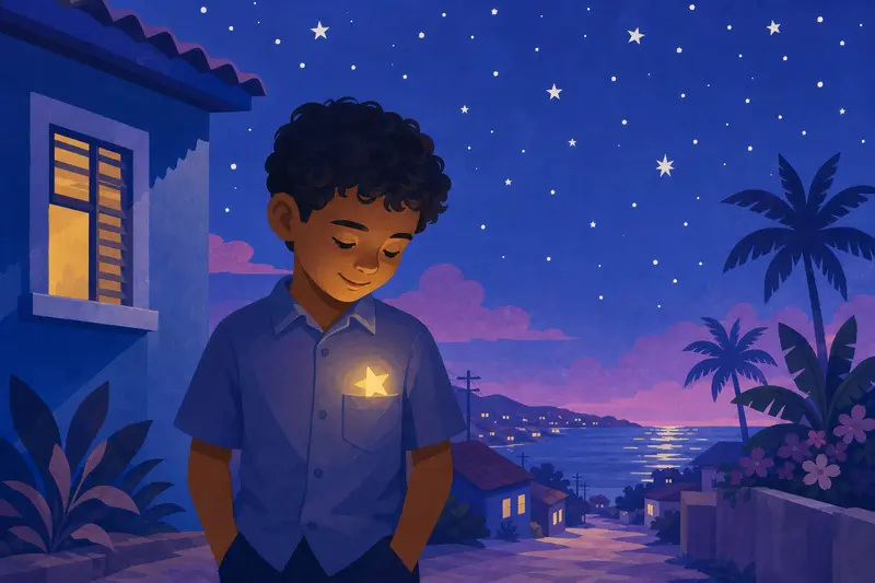 Cover illustration for The Star in His Pocket, A2 Spanish story