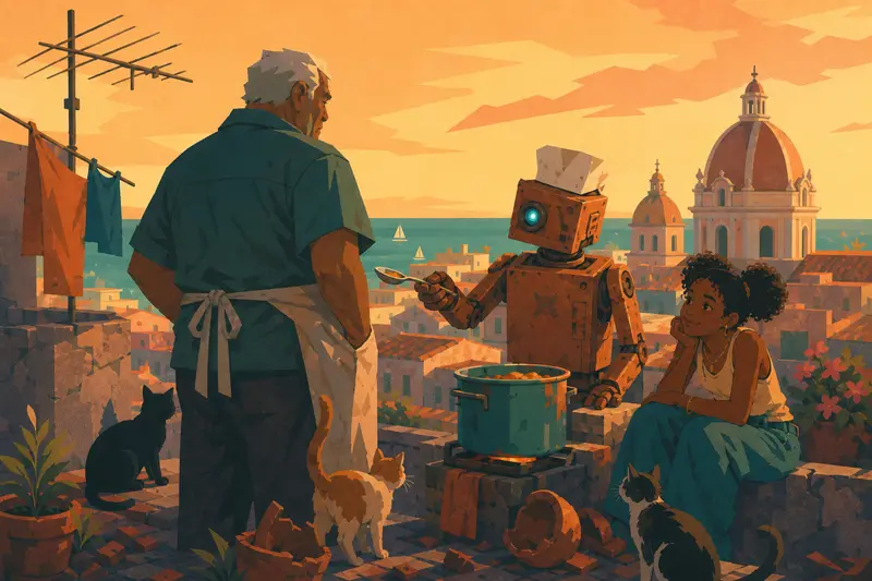 Cover illustration for The Assistant Clause, B2 Spanish story