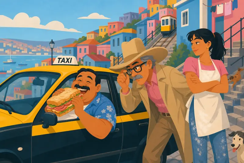 Cover illustration for The Navigator of Happiness, A1 Spanish story