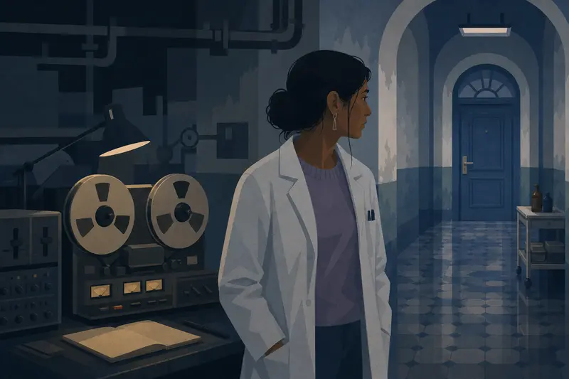 Cover illustration for The Word on the Last Reel, B2 Spanish story