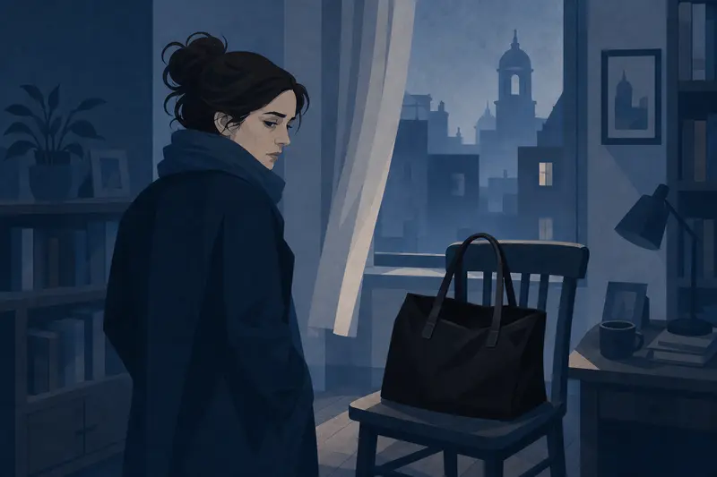 Cover illustration for The Bag Comes Back, A0 Spanish story