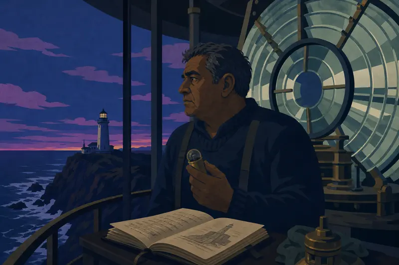 Cover illustration for The Keeper Inside the Lens, C1 Spanish story