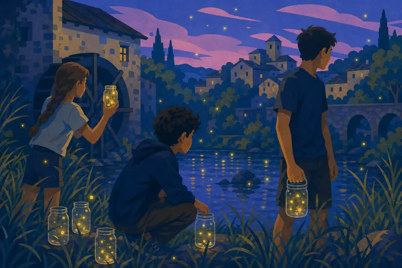 Cover illustration for Forty-Three Jars Before Dawn, A2 Spanish story