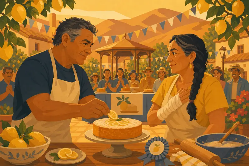 Cover illustration for The Last Slice, A2 Spanish story