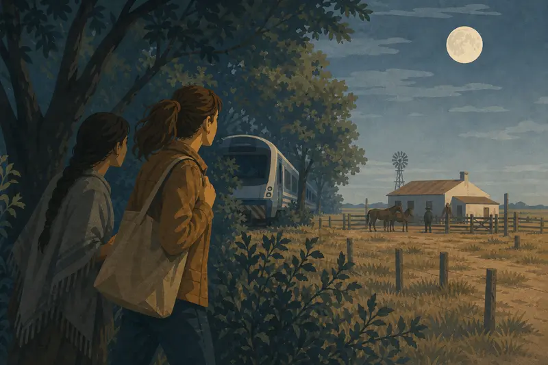 Cover illustration for The Rider in the Gray Poncho, A2 Spanish story