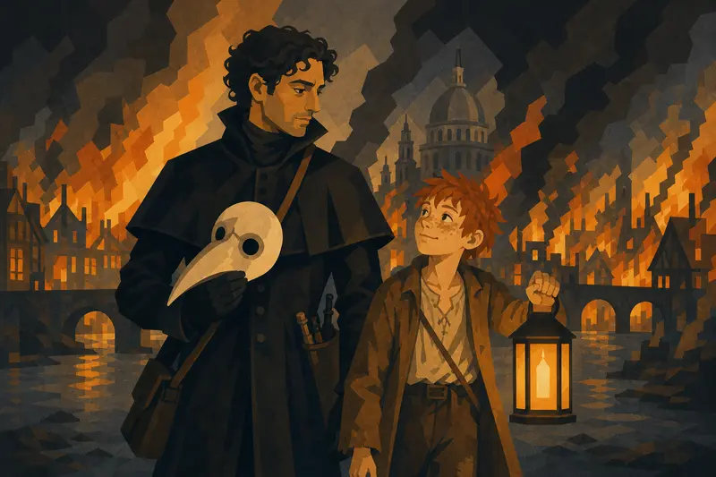 Cover illustration for The Bird in the Smoke, A2 Spanish story