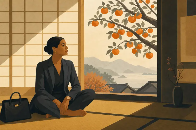 Cover illustration for The Persimmon Tree at the Edge of the World, C1 Spanish story