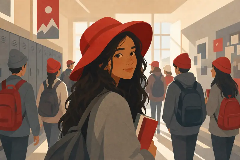 Cover illustration for Only One Is Red, A1 Spanish story