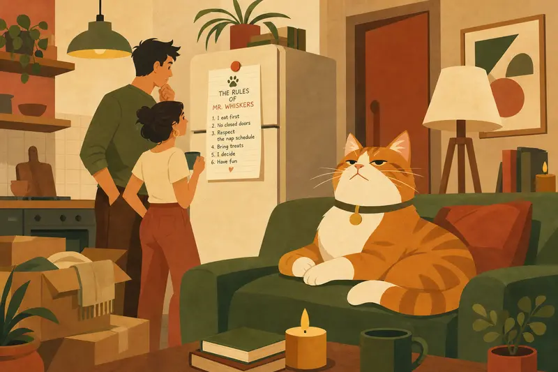 Cover illustration for The Rules of Mr. Whiskers, B1 Spanish story