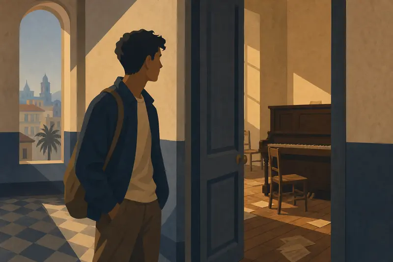 Cover illustration for Twelve O'Clock Jazz, A2 Spanish story