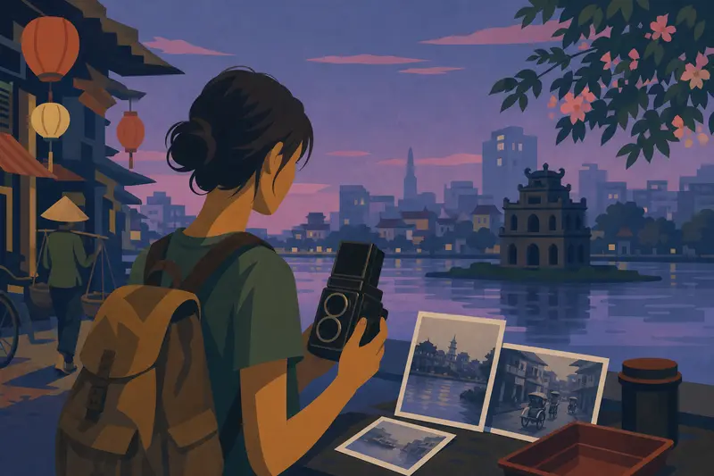 Cover illustration for The Camera That Remembered, B1 Spanish story