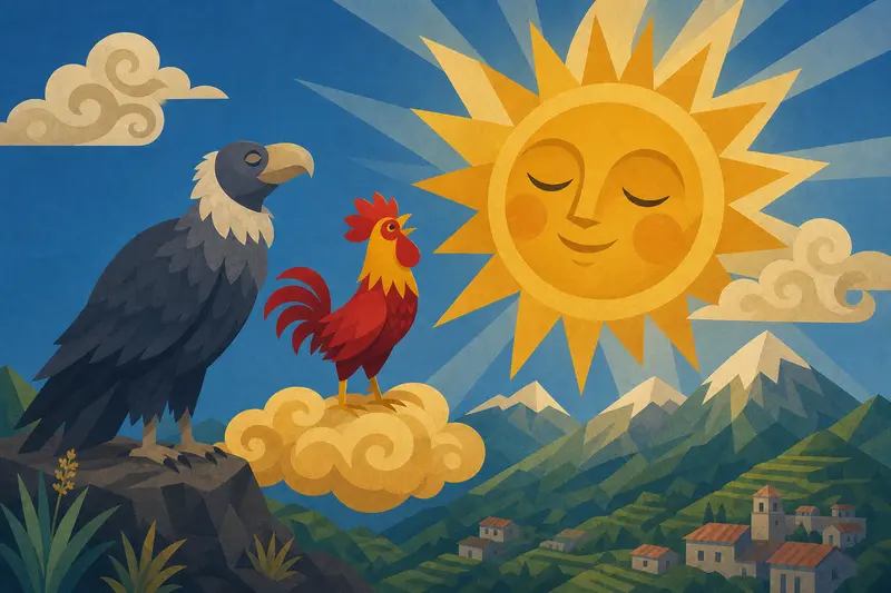 Cover illustration for A Song for the Sun, A1 Spanish story