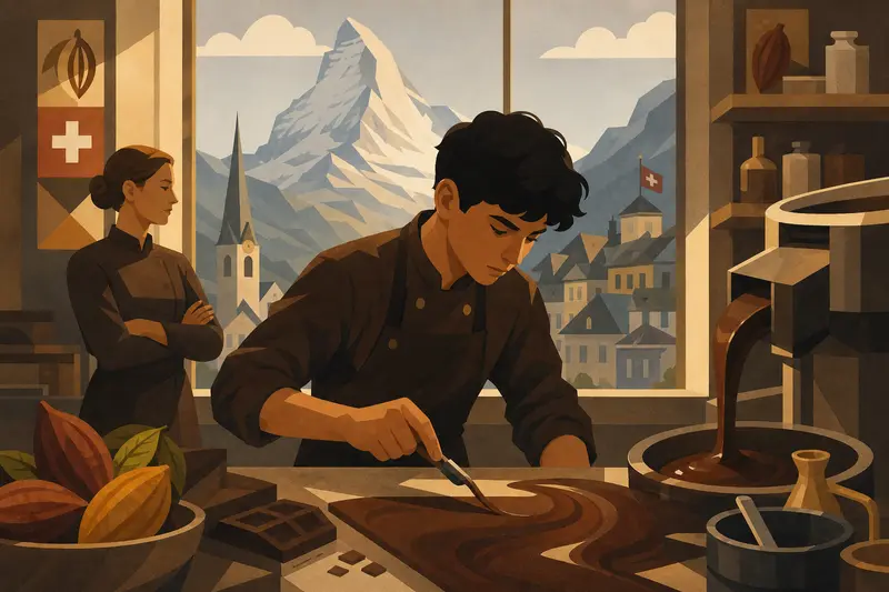 Cover illustration for The Sound of Cocoa, B2 Spanish story