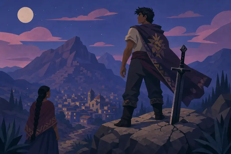 Cover illustration for The Kingdom That Feared Heroes, C1 Spanish story