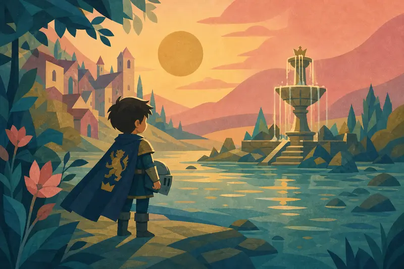 Cover illustration for The Smallest Knight of Río Quieto, B1 Spanish story
