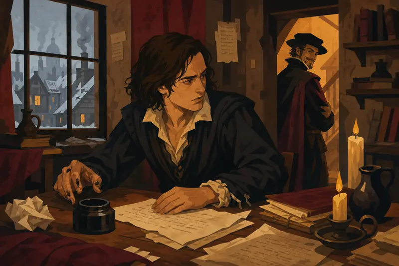 Cover illustration for The Empty Inkpot, A2 Spanish story