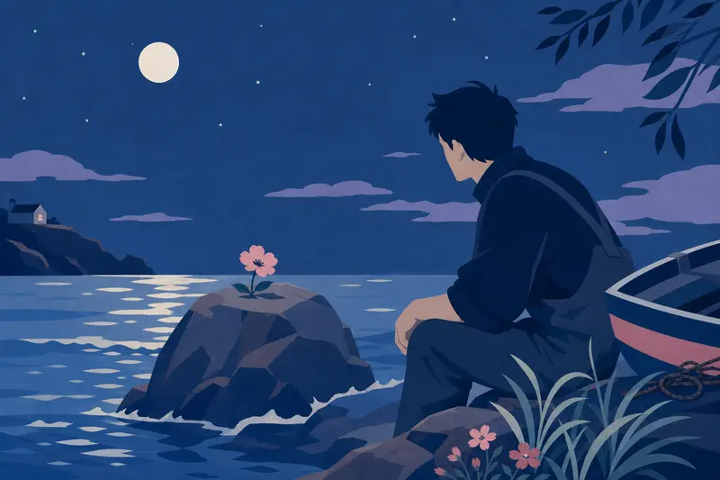 Cover illustration for Flowers on the Rock, A2 Spanish story