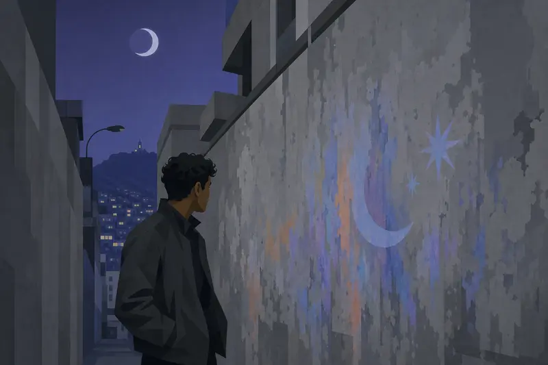Cover illustration for The Color Beneath the Gray, B1 Spanish story