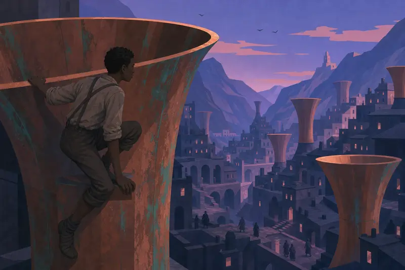 Cover illustration for The Copper Answered, C1 Spanish story