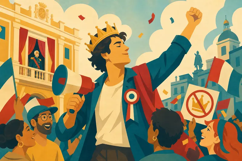 Cover illustration for The King's Campaign Against Himself, C2 Spanish story