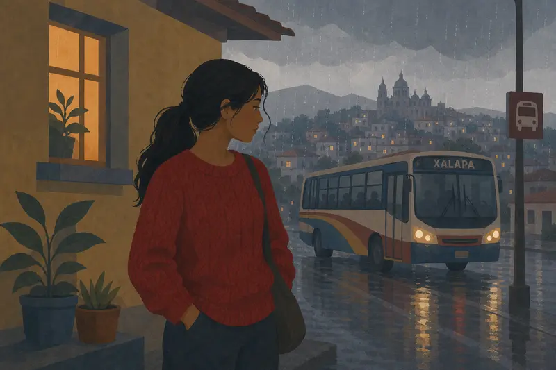 Cover illustration for Two Red Sweaters, A0 Spanish story