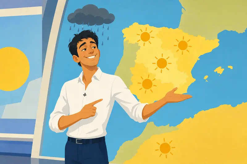 Cover illustration for No Rain Today, A1 Spanish story
