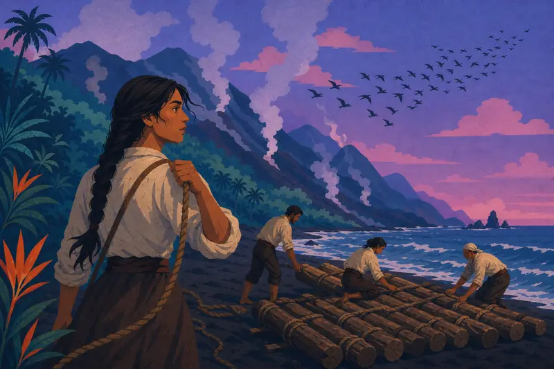 Cover illustration for The Tide That Never Turns, C1 Spanish story