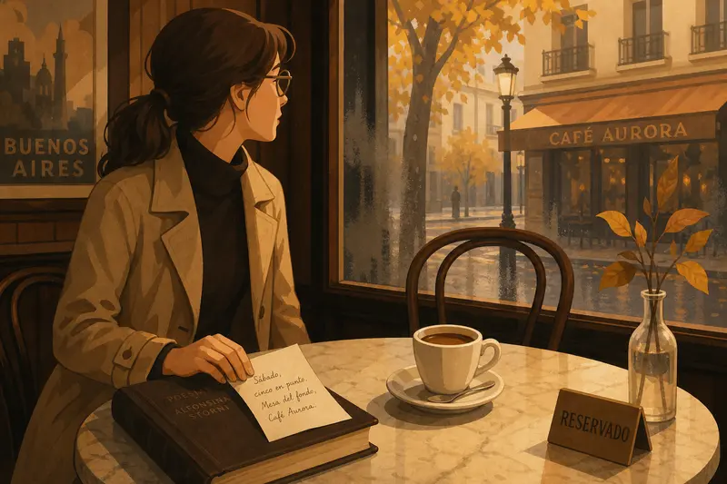 Cover illustration for Saturday at Five, A2 Spanish story